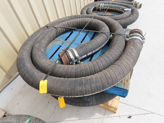 Jason 4470 Dry Bulk Material Suction Hose 5" ID x 24' Gum Rubber 75 PSI