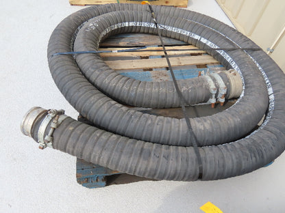 Jason 4470 Dry Bulk Material Suction Hose 5" ID x 25' Gum Rubber 75 PSI