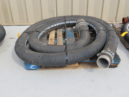 Jason 4470 Dry Bulk Material Suction Hose 5" ID x 25' Gum Rubber 75 PSI