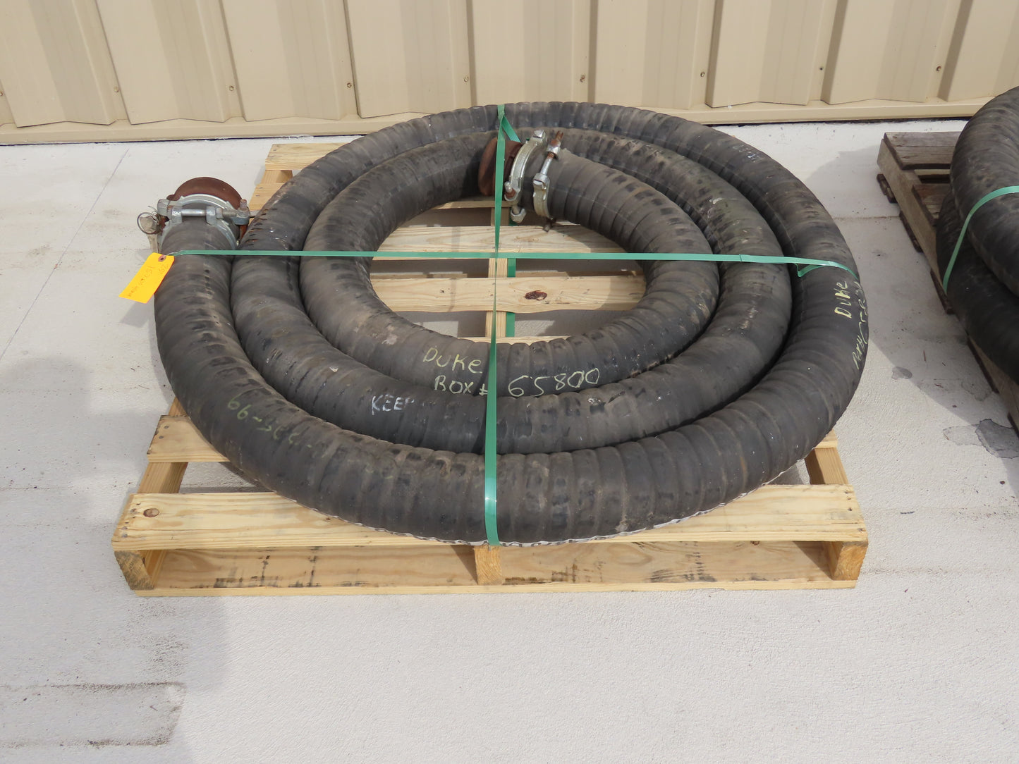 Jason 4470 Dry Bulk Material Suction Hose 4" ID x 29' Gum Rubber 75 PSI