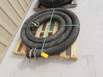 Jason 4470 Dry Bulk Material Suction Hose 4" ID x 29' Gum Rubber 75 PSI