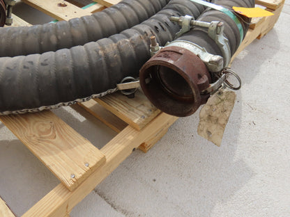 Jason 4470 Dry Bulk Material Suction Hose 4" ID x 29' Gum Rubber 75 PSI