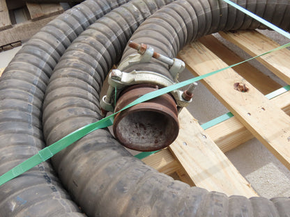Jason 4470 Dry Bulk Material Suction Hose 4" ID x 29' Gum Rubber 75 PSI