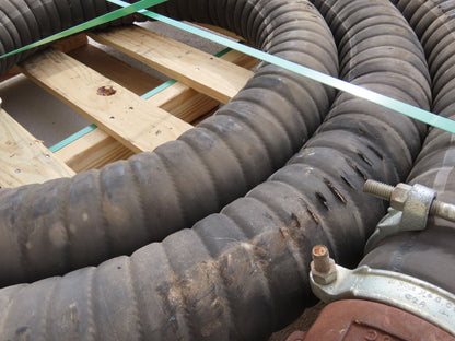 Jason 4470 Dry Bulk Material Suction Hose 4" ID x 29' Gum Rubber 75 PSI