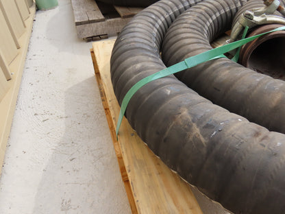 Jason 4470 Dry Bulk Material Suction Hose 4" ID x 29' Gum Rubber 75 PSI