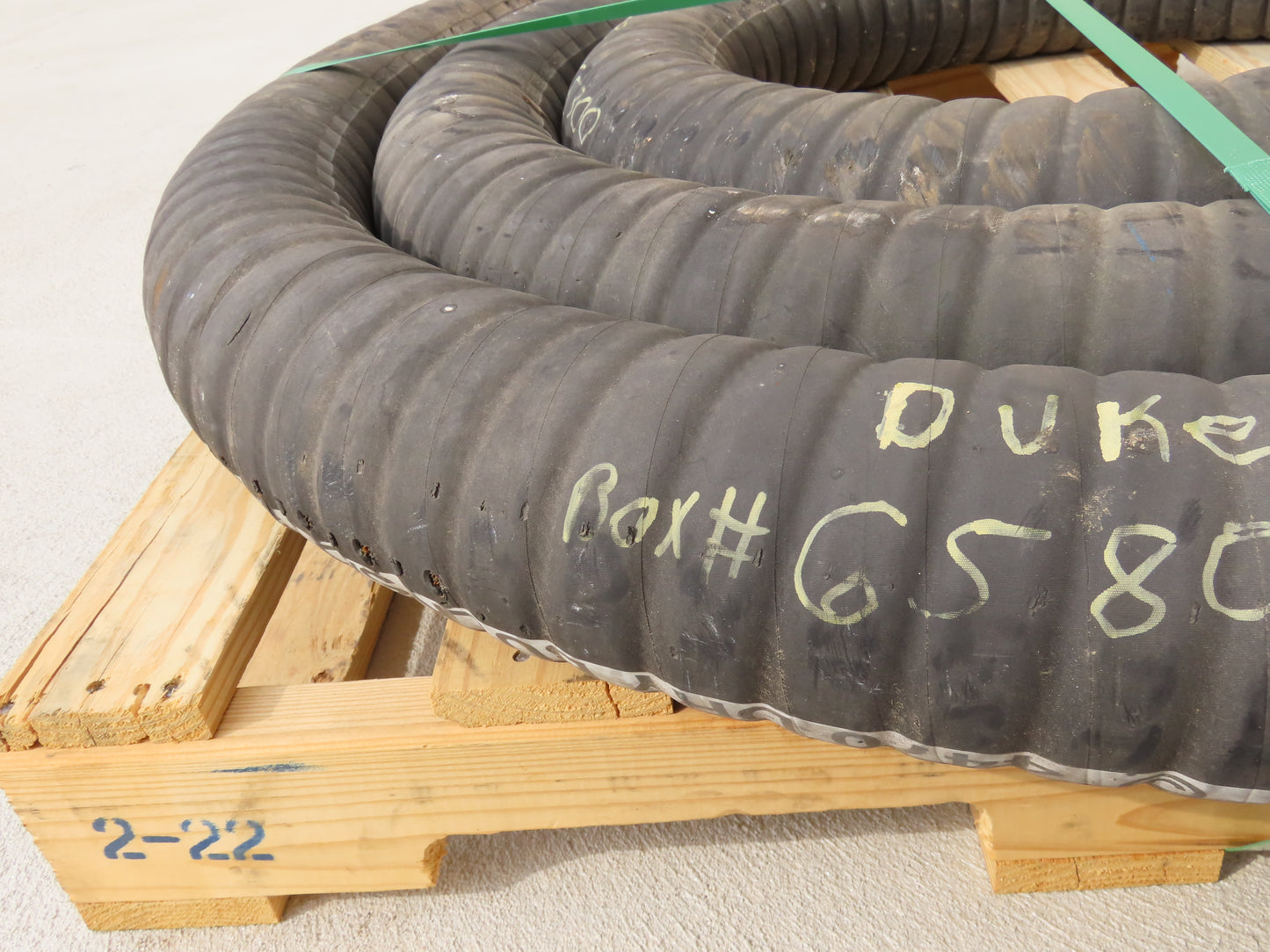 Jason 4470 Dry Bulk Material Suction Hose 4" ID x 29' Gum Rubber 75 PSI