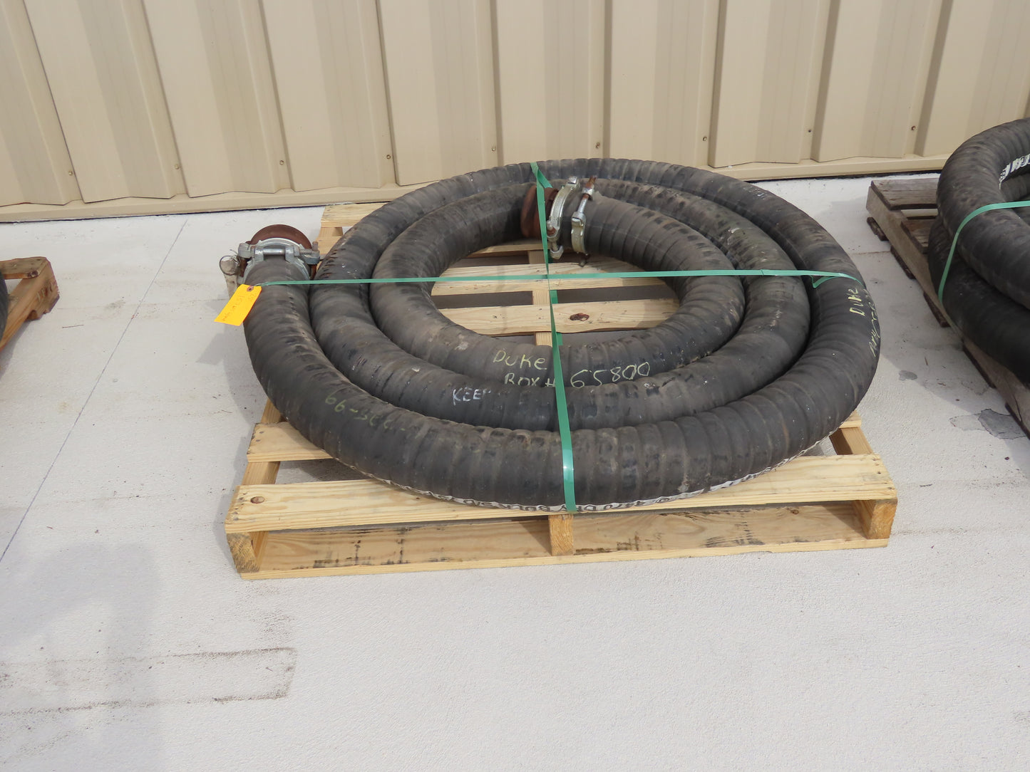 Jason 4470 Dry Bulk Material Suction Hose 4" ID x 29' Gum Rubber 75 PSI