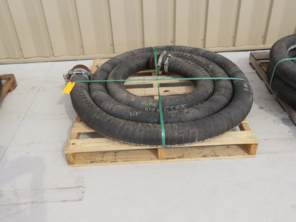 Jason 4470 Dry Bulk Material Suction Hose 4" ID x 29' Gum Rubber 75 PSI
