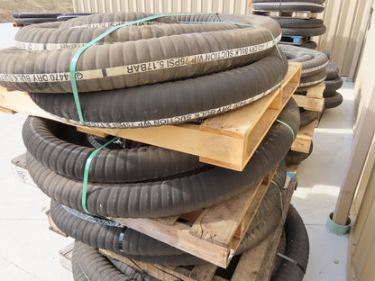 Jason 4470 Dry Bulk Material Suction Hose 4" ID x 50' Gum Rubber 75 PSI