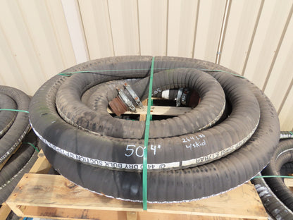 Jason 4470 Dry Bulk Material Suction Hose 4" ID x 50' Gum Rubber 75 PSI