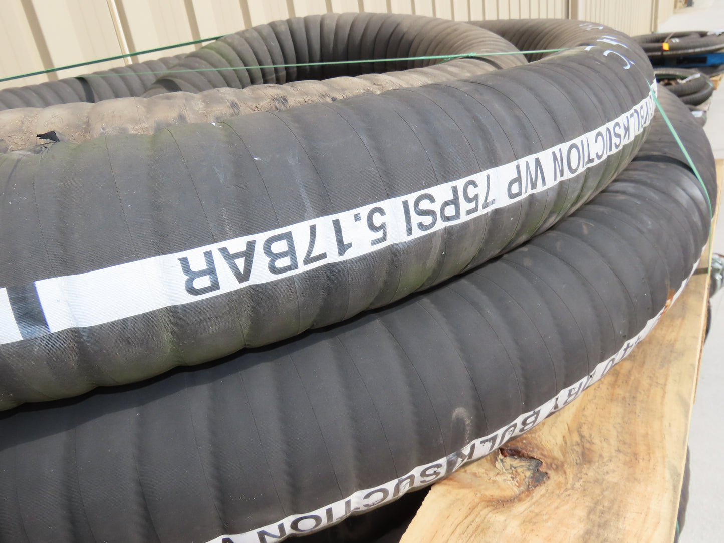 Jason 4470 Dry Bulk Material Suction Hose 4" ID x 50' Gum Rubber 75 PSI
