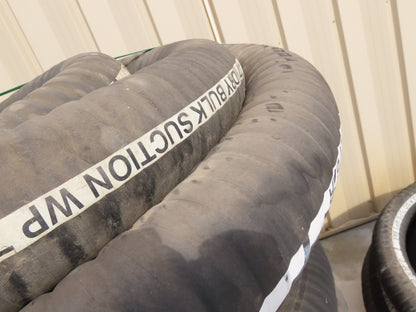 Jason 4470 Dry Bulk Material Suction Hose 4" ID x 50' Gum Rubber 75 PSI