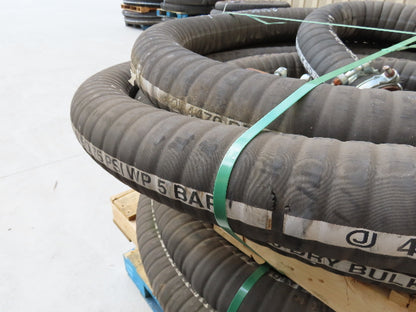 Jason 4470 Dry Bulk Material Suction Hose 4" ID x 49' Gum Rubber 75 PSI