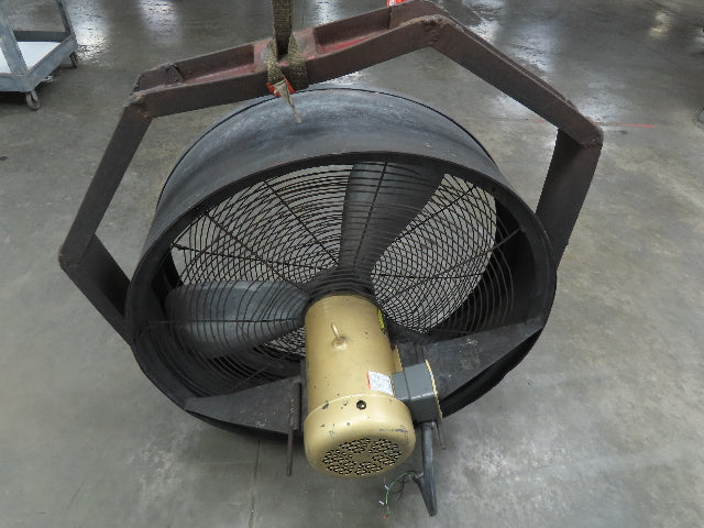 36" Aluminum Propeller Fan Swivel Yoke 2 HP 230/460V 3Ph Baldor Motor 1175 RPM