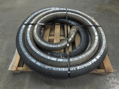 Jason 4470 Dry Bulk Material Suction Hose 3" ID x 50' Gum Rubber 75 PSI