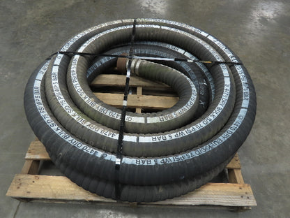 Jason 4470 Dry Bulk Material Suction Hose 3" ID x 50' Gum Rubber 75 PSI