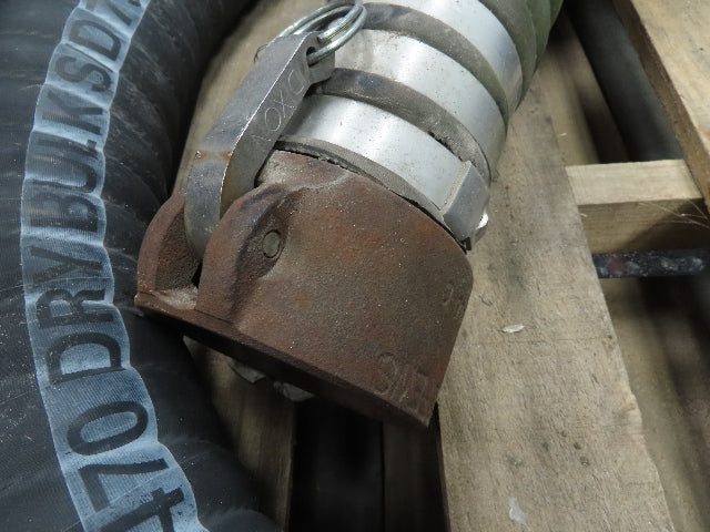 Jason 4470 Dry Bulk Material Suction Hose 3" ID x 50' Gum Rubber 75 PSI