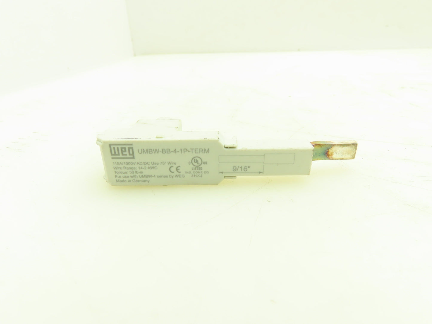 Weg UMBW-BB-4-1P-TERM Bus Bar 1-Pole 115A 1000VAC/DC 9/16" Lot of 6