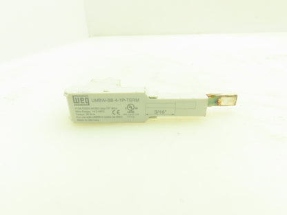 Weg UMBW-BB-4-1P-TERM Bus Bar 1-Pole 115A 1000VAC/DC 9/16" Lot of 6