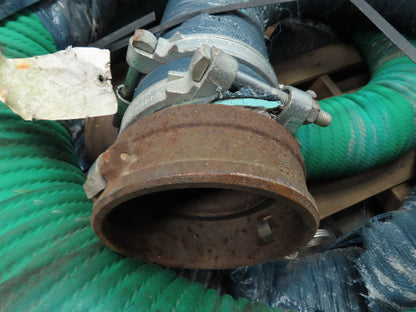 Dry Bulk Material Suction Hose 5" ID x 49' Natural Rubber 75 PSI Green