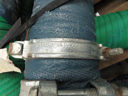 Dry Bulk Material Suction Hose 5" ID x 49' Natural Rubber 75 PSI Green