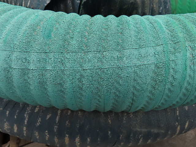 Dry Bulk Material Suction Hose 5" ID x 49' Natural Rubber 75 PSI Green