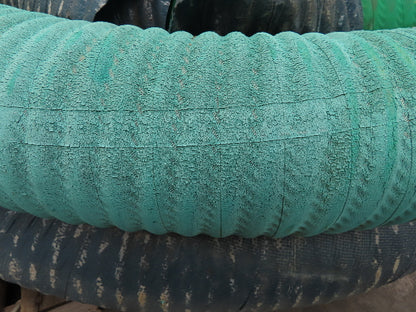 Dry Bulk Material Suction Hose 5" ID x 49' Natural Rubber 75 PSI Green