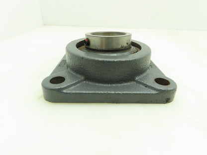 Peer F209 Bearing Flange 4 Bolt Set Screw Collar With Locking Insert Bearing