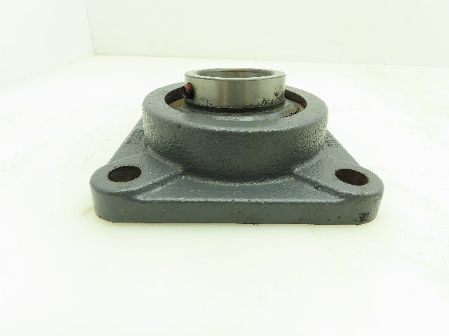 Peer F209 Bearing Flange 4 Bolt Set Screw Collar With Locking Insert Bearing