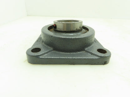 Peer F209 Bearing Flange 4 Bolt Set Screw Collar With Locking Insert Bearing