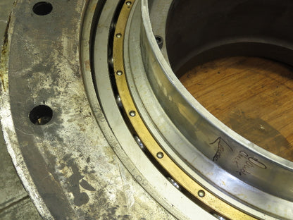 Final Drive Gear Bearing 34" OD 2" Roller Ball Tooth Gear Turn Table Base Drive