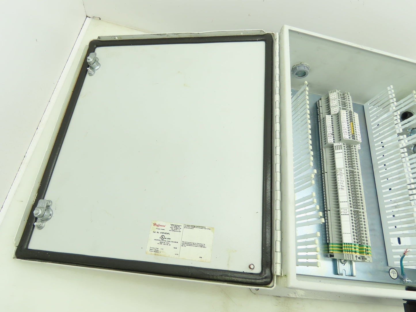 Hoffman  A1614CHFL Control Panel Hinged Enclosure 16"H 14"W 16" With Backplate