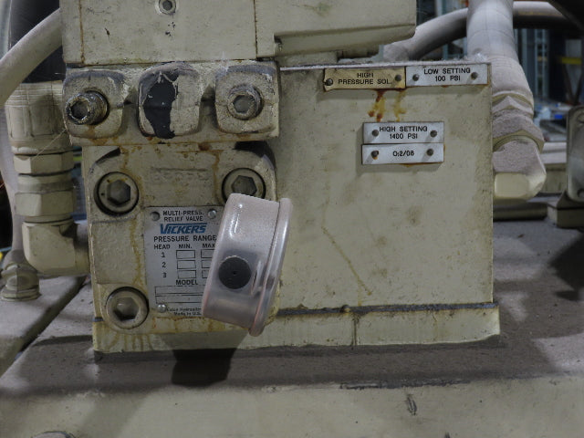 Birch 20 Ton 4-Post Vertical Hydraulic Die Casting Trim Press 25Hp 460V