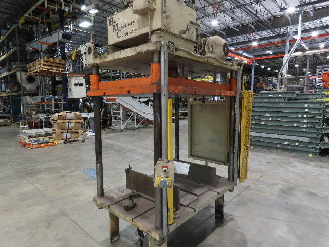 Birch 20 Ton 4-Post Vertical Hydraulic Die Casting Trim Press 25Hp 460V
