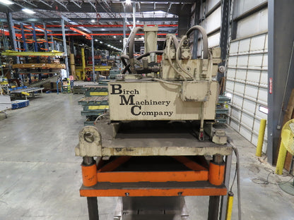 Birch 20 Ton 4-Post Vertical Hydraulic Die Casting Trim Press 25Hp 460V
