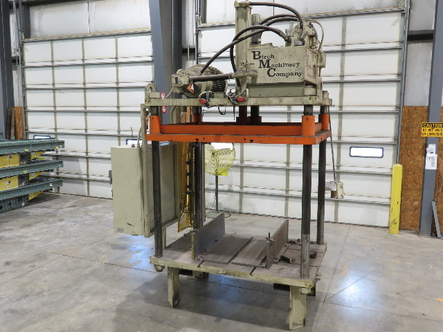 Birch 20 Ton 4-Post Vertical Hydraulic Die Casting Trim Press 25Hp 460V