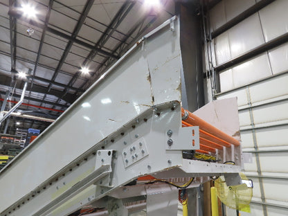 Roach 48"x 13' 3" Powered Roller Decline Conveyor 130VDC O-Ring Belt Drive
