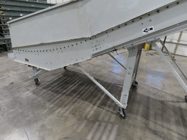 Roach 48"x 13' 3" Powered Roller Decline Conveyor 130VDC O-Ring Belt Drive