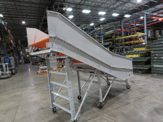 Roach 48"x 13' 3" Powered Roller Decline Conveyor 130VDC O-Ring Belt Drive