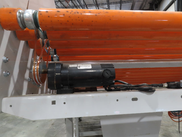Roach 48"x 13' 3" Powered Roller Decline Conveyor 130VDC O-Ring Belt Drive