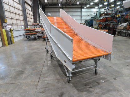 Roach 48"x 13' 3" Powered Roller Decline Conveyor 130VDC O-Ring Belt Drive