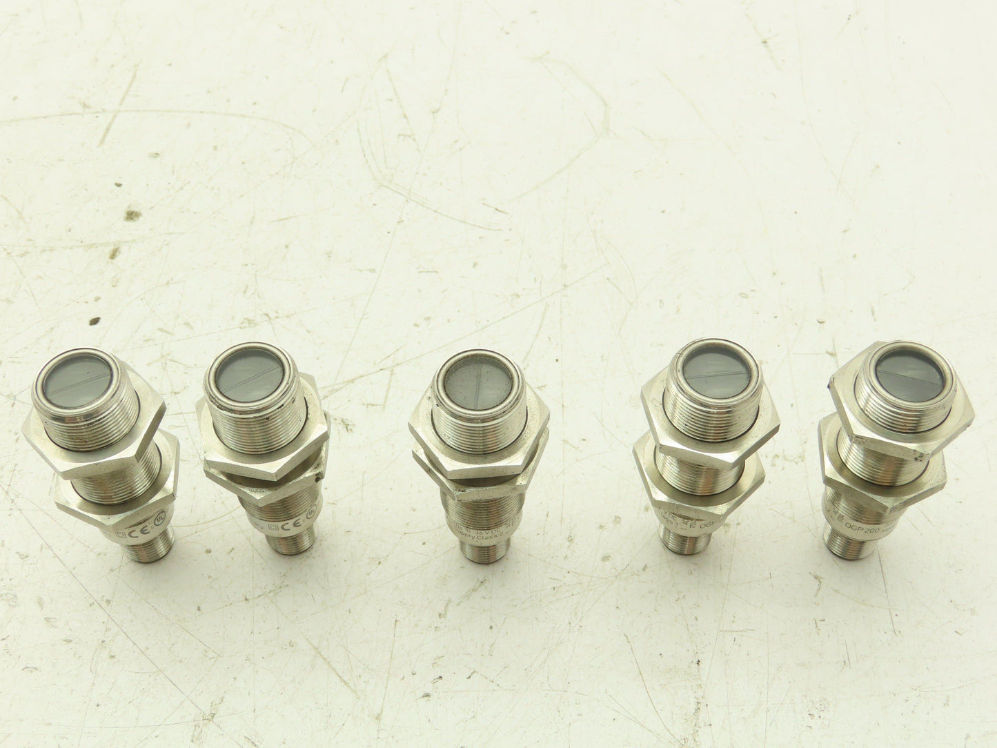 IFM electrontic OGP200 Proximity Switch Sensor 10-36VDC M12 4 Pin Lot Of 5