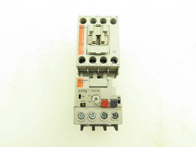 Sprecher Schuh CT7N-23-B40 Motor Starter Overload 2.9-4A Trip 600V 3Ph 120V Coil