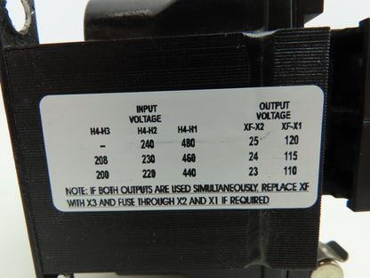Micron B050-2000-8 Control Transformer 50VA 240/480V Input 120V Output
