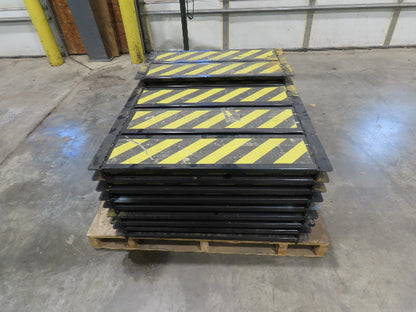 34" Safety Step for Roller Conveyor Steel Flush Mount 8"x 31" BF  Lot of 38