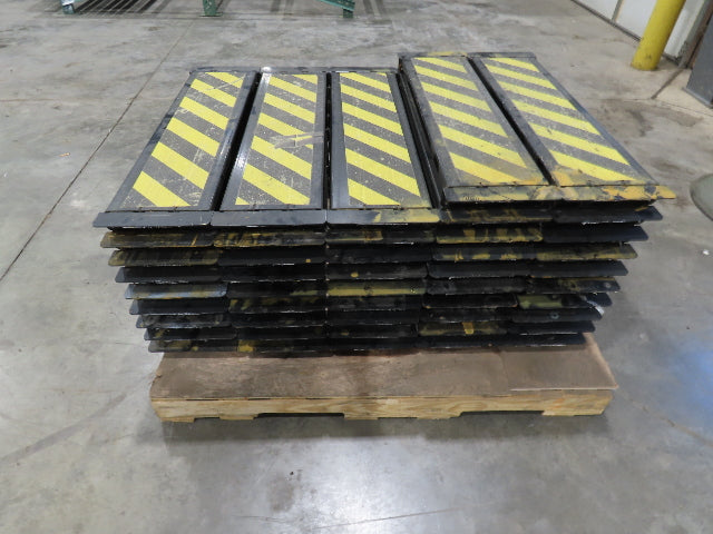 34" Safety Step for Roller Conveyor Steel Flush Mount 8"x 31" BF  Lot of 38