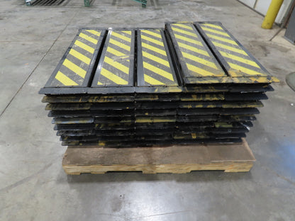 34" Safety Step for Roller Conveyor Steel Flush Mount 8"x 31" BF  Lot of 38