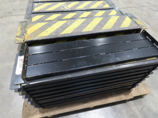 34" Safety Step for Roller Conveyor Steel Flush Mount 8"x 31" BF  Lot of 38