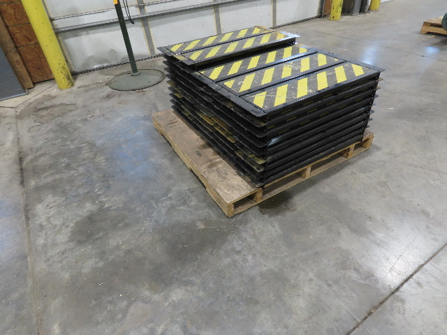 34" Safety Step for Roller Conveyor Steel Flush Mount 8"x 31" BF  Lot of 38