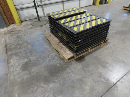 34" Safety Step for Roller Conveyor Steel Flush Mount 8"x 31" BF  Lot of 38